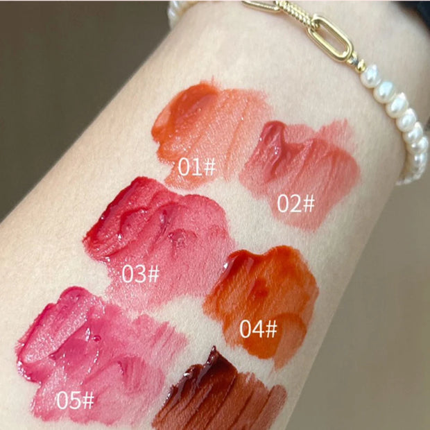 Brilho labial translúcido Water Gloss em marrom mocha - batom vermelho hidratante de longa duração