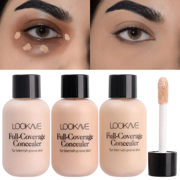 LOOKAVE 12ml Invisible Eye Dark Circles Creme Base Facial À Prova D'Água Maquiagem Base Cosméticos