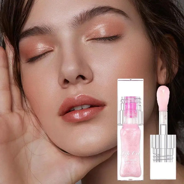 Clear Nourishing Lip Oil for Dry, Cracked Lips: Color-changing pH Lip Care Moisturizer