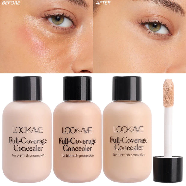 LOOKAVE 12ml Invisible Eye Dark Circles Creme Base Facial À Prova D'Água Maquiagem Base Cosméticos