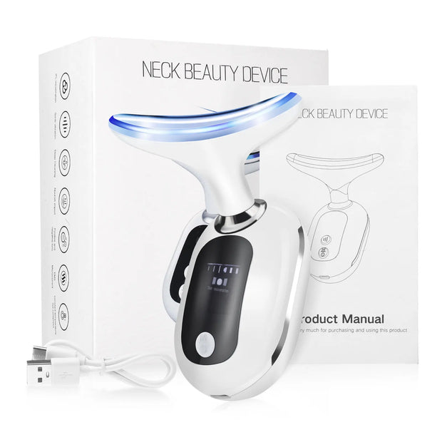 Facial Massager and LED Double Chin Remover for Skin Rejuvenation and Wrinkle Reduction