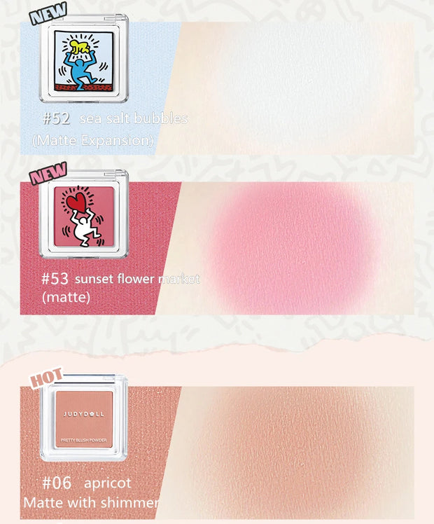 Judydoll Silky Cream Blush & Eyeshadow in Apricot Roasted - Brighten Skin Tone Makeup