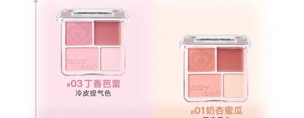 Judydoll 2-in-1 Pink Blush Clay & Matte Highlighter Makeup