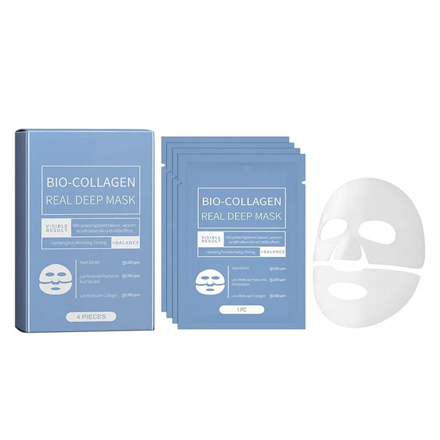 4-Piece Bio-Collagen Deep Moisturizing Anti-Aging Night Mask Set - Firming & Brightening