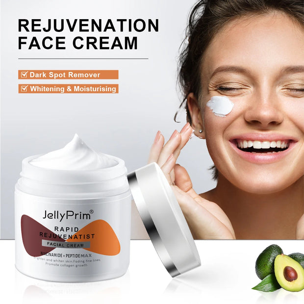 JELLY PRIM Niacinamida Creme Facial Clareador para Manchas Escuras com Ácido Hialurônico