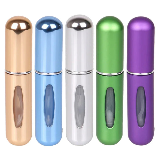 Portable Travel-Sized Perfume Atomizer for Liquid Cosmetics, Refillable Empty Spray Bottle