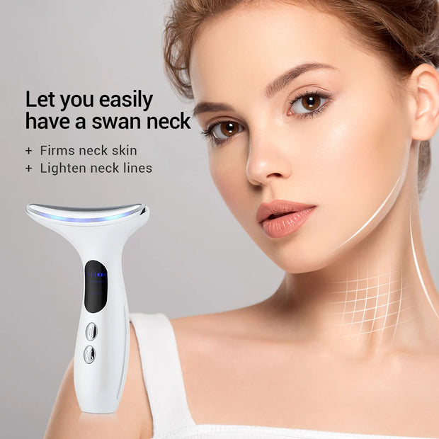 Facial Massager and LED Double Chin Remover for Skin Rejuvenation and Wrinkle Reduction