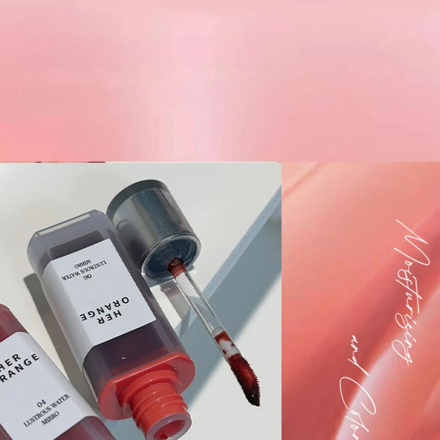 Brilho labial translúcido Water Gloss em marrom mocha - batom vermelho hidratante de longa duração