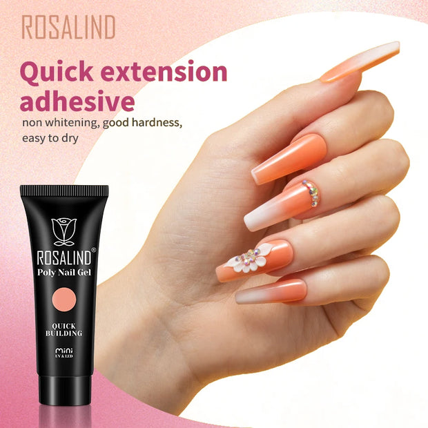 Rosalind Poly Acrylic Nail Gel for Manicure - Extension and Painting Gel Polish - 12/15/30/60ml